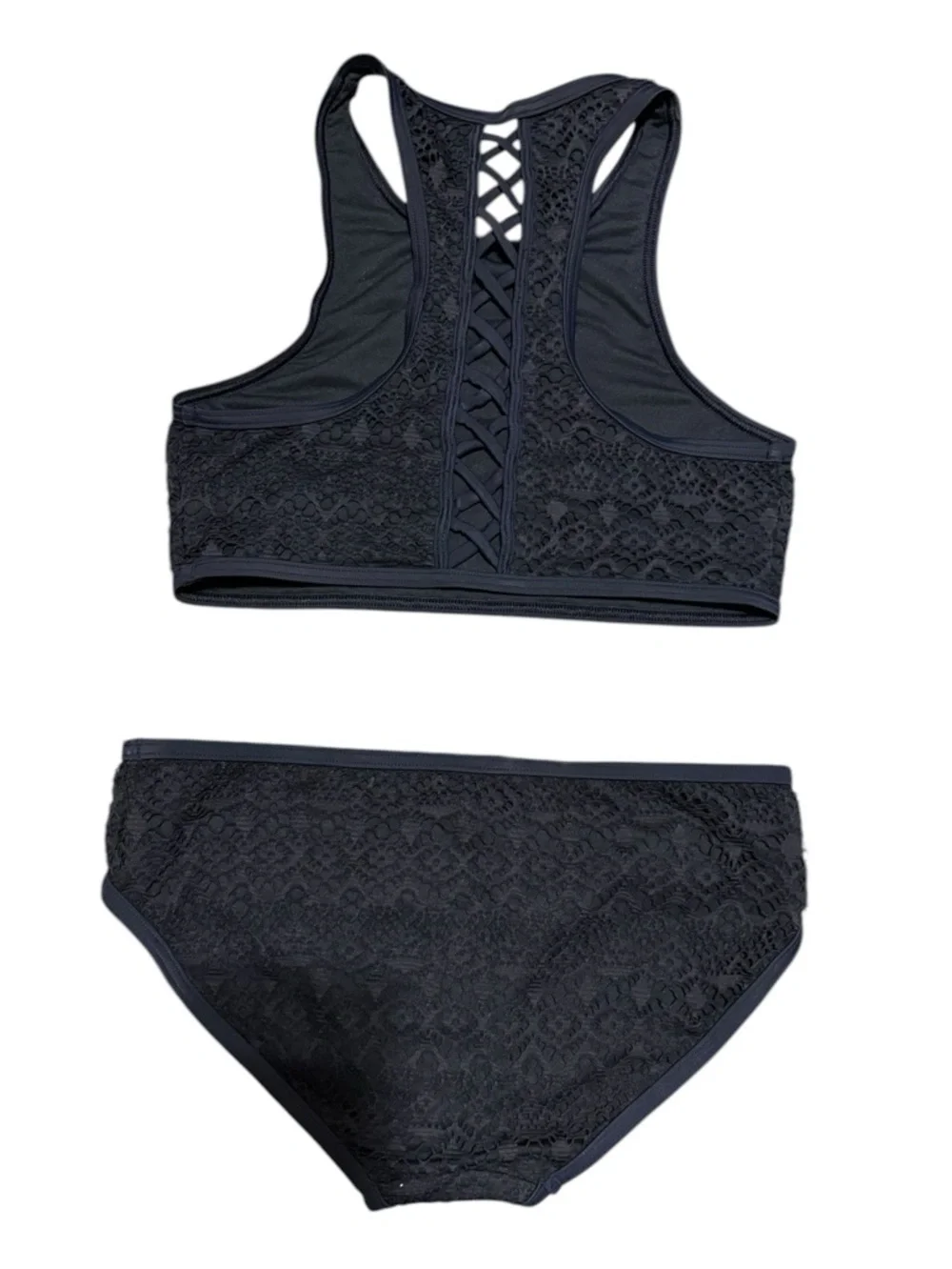 abercrombie kids Blue  Lace Two-Piece Swim Bikini